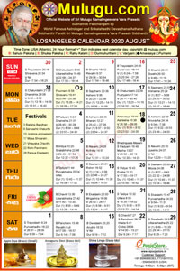 Detroit (City in Michigan) Telugu Calendar 2020 August with Tithi, Nakshatram, Durmuhurtham Timings, Varjyam Timings and Rahukalam (Samayam's)Timings