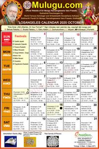 Detroit (City in Michigan) Telugu Calendar 2020 October with Tithi, Nakshatram, Durmuhurtham Timings, Varjyam Timings and Rahukalam (Samayam's)Timings