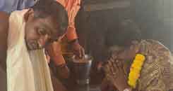 Brahmashri Someswara Sharma Siddhanti Garu  Conducted   Lakshmi Ganapathi Homam on the occasion of Lord Ayyappa Vishu Mahotsava @Domalapenta