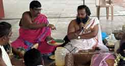 Brahmashri Someswara Sharma Siddhanti Garu  Conducted   Lakshmi Ganapathi Homam on the occasion of Lord Ayyappa Vishu Mahotsava @Domalapenta