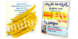 Yellow Cotton Wicks-( Pasupu Vattulu