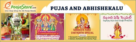 Special Puja's and Abhishekalu 
